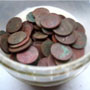 Чистка медных монет в домашних условиях чистить монеты электролизом.